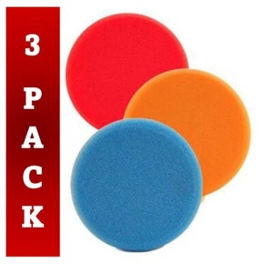 3pk - 5" Lake Country HydroTech Premium Flat Foam Polishing Pads - Picture 1 of 9