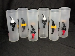 Set 6 bicchieri Federal Glass Frosted Tom Collins Ice Tea Highball pesce angelo - Foto 1 di 10