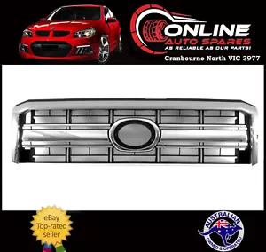 Grille Black / Chrome Fits Toyota Landcruiser 76 78 79 Series 2007-2018 grill - Picture 1 of 1