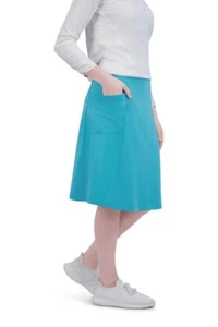 Snoga Athletics 24 Inch Blue Fit Skort Capri Modest Activewear Athleisure Skirt - Picture 1 of 6