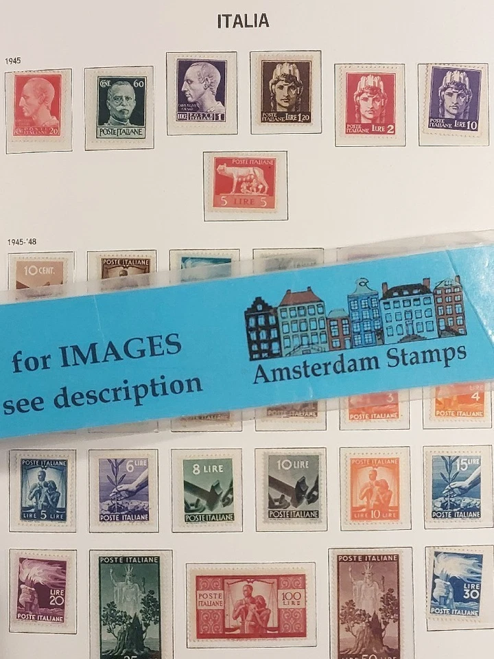 Itália 1945-1980 Muito bom estado coleção MNH álbum DAVO com todas as guloseimas High CAT TOP! - Imagem 1 de 1