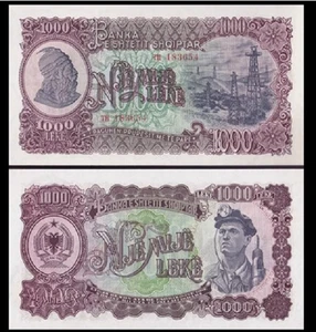 Albania 1000 Lek 1957 P 32 NEW UNC Banknote - Picture 1 of 2