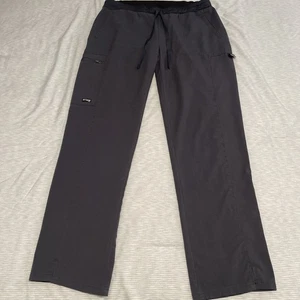 Grey’s Anatomy by Barco Kim Scrub Pants Grey Size Medium 4-Pocket Stretch - Picture 1 of 7