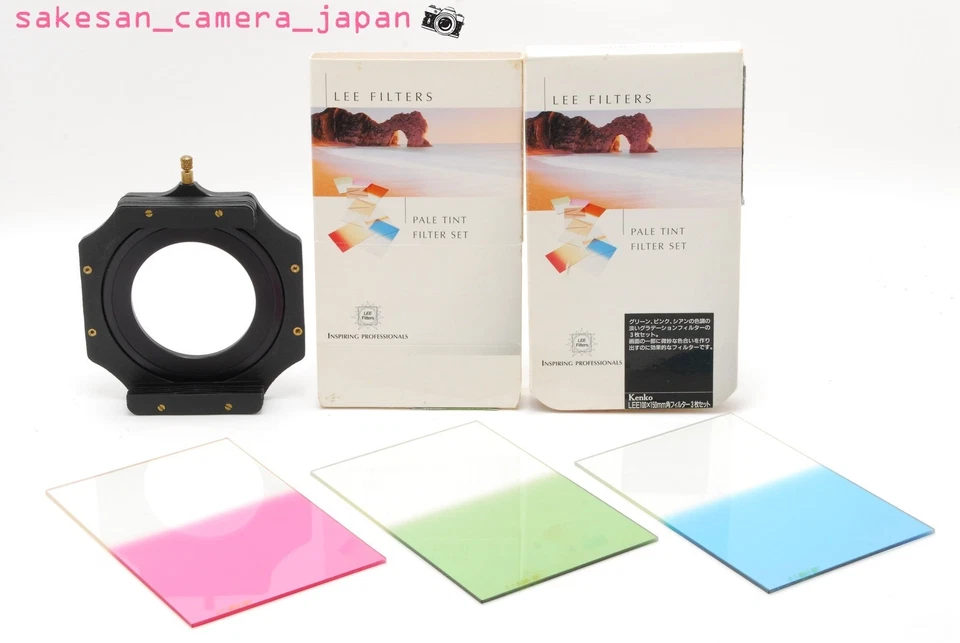 [Near MINT] Lee Pale Tint Filter Set 100x150mm w/Holder & 67mm Adapter Kit JAPAN - Image 1 of 4