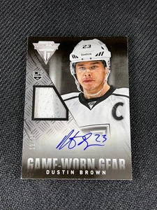 2013-14 PANINI TITANIUM DUSTIN BROWN PATCH AUTO #ED 12/25 - Picture 1 of 2