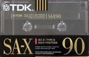 TDK SA-X 90 VINTAGE 1990 TYPE II HIGH (CrO2) BLANK CASSETTE TAPE MADE IN GERMANY - Picture 1 of 3