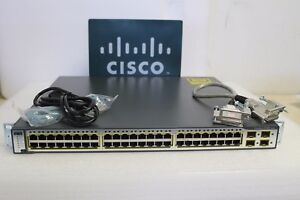 Cisco WS-C3750G-48TS-S 48 Gigabit Ports Layer 3 Switch 3750G-48TS-S ios 15.0