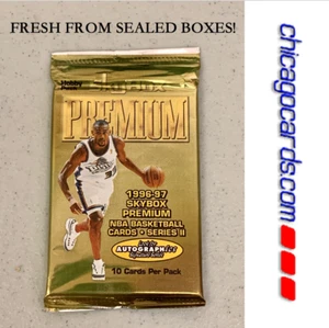 1996-97 Skybox Premium HOBBY PACK Look4 Kobe Bryant Rookie Michael Jordan rubini - Foto 1 di 11