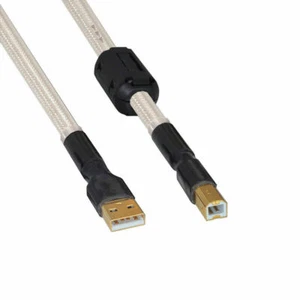 A26 Silver-plated Hifi usb Cable High Quality 6N OCC Type A-B DAC Data USB Cable - Picture 1 of 14
