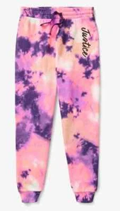 Justice Girls EDF Fleece Jogger-Pink TieDye-Medium (10)-NWT - Picture 1 of 3