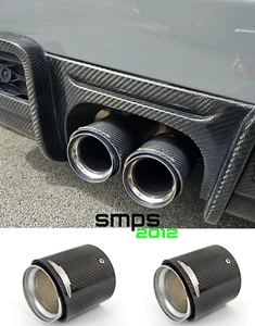 GENUINE MINI F Series JCW Carbon Tailpipe Trim Exhaust Tips 18302468715 * PAIR * - Picture 1 of 15