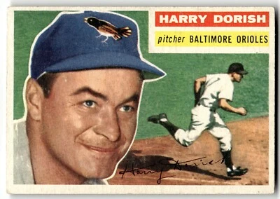 1956 Topps - Harry Dorish #167 Gray Back - Image 1 of 2
