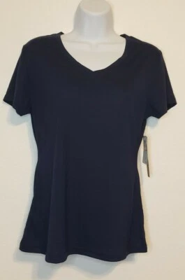 Catherine Malandrino Para Mujer Azul Marino Cuello en V Suave Cómoda Camiseta Pijama Ropa de Salón Pequeña Foto 1 de 4