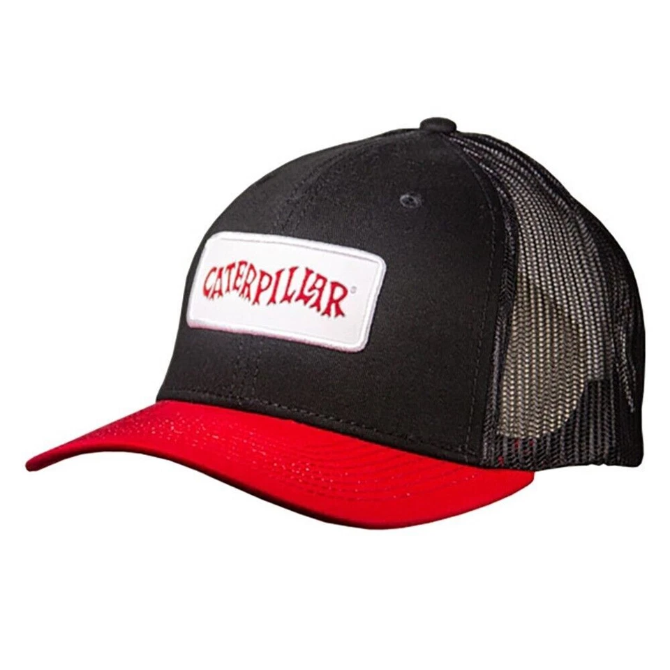 Caterpillar CAT Equipment Black & Red Crawler Snapback Mesh Cap/Hat - Image 1 of 1