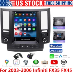 9.7" Android 13 Car Stereo Radio GPS Carplay BT For 2003-2006 Infiniti FX35 FX45 - Picture 1 of 19