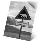 1 x Vinyl Sticker A2 - BW - Polar Bear Sign Norway Travel #43389