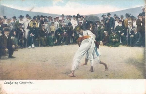 ESPAÑA Canarias Concurso de Lucha Lucha Lucha Años 1910 PC - Imagen 1 de 2