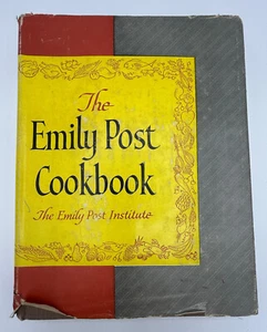 The Emily Post Cookbook HC w/ Dust Jacket Funk & Wagnalls 1951 1st Edition Vtg - Picture 1 of 22