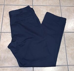 Men's 40x32 DICKIES Slim Straight Navy Twill Trouser Work Wear Pants WP873DN