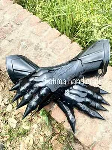 Medieval Nazgul Gloves, Steel Gauntlets Medieval Gloves For Halloween Cosplay - Picture 1 of 4