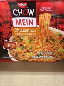 Nissin Chow Mein Noodles, Chicken Flavor (4 oz.,12 ct. ) - Picture 1 of 3