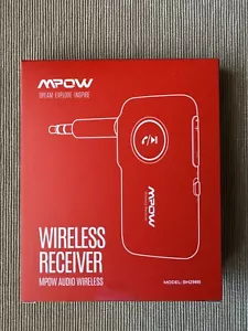 MPOW BH298B WIRELESS BLUETOOTH RECEIVER 3.5MM AUX IN - Picture 1 of 2