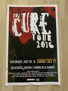 The Cure 2016 Tour Poster Hawaii Robert Smith Oahu Maui