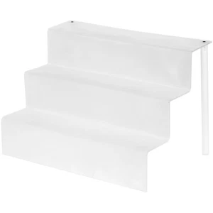Plymor Frosted Acrylic 3-Step Display Stairs, 12.25" H x 18" W x 12.25" D - Picture 1 of 1