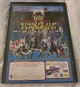 Startaufstellung Hockey Stanley Cup 2000 Druck Werbung gerahmt 8,5x11 Wandbild - Bild 1 von 1
