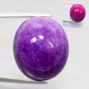 Hackmanite 19,76 Ct Migliore 100% Naturale "UV" Cambia Colore Viola a Arancione Rosato - Foto 1 di 7