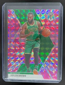 2019-20 Panini Mosaic Jaylen Brown Camo Pink #89 Boston Celtics - Picture 1 of 10
