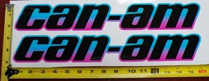 CAN-AM MAVERICK X3 R CALCOMANÍA GRÁFICA PEGATINA HECHA EN ESTADOS UNIDOS AZUL ROSA DEGRADADO GRUESO - Imagen 1 de 3