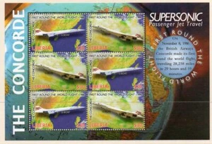 Minishoja Liberia MNH 2007 Concorde - Imagen 1 de 1