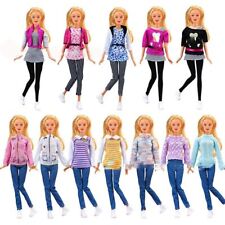 Fashion 11.5" Dolls Coat Multi-styles Jeans Pants Blouse  30cm Doll