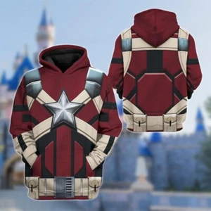 Black Widow Halloween Costume 3D Hoodie, Spy Woman Cosplay Costume, Super Hero - Picture 1 of 2