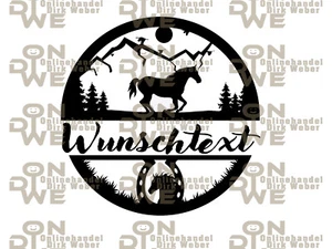 Aufkleber "Pferd rund 3" groß Autoaufkleber,  Pferd, reiten (1671) - Bild 1 von 1