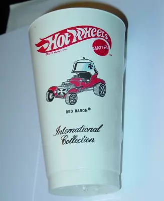HOT WHEELS REDLINE RED BARON JACK IN THE BOX PLASTIC CUP PROMO -READ - Image 1 of 4