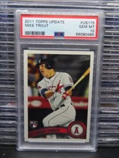 2011 Topps Update Mike Trout Rookie RC #US175 PSA 10 GEM MINT Los Angeles Angels