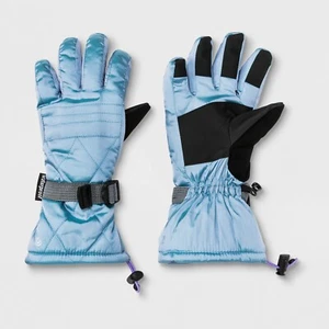 NWT Girls' Premium Ski Gloves - C9 Champion Light Blue 4/7 - Picture 1 of 2