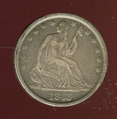 1843-O Seated Half Dollar | Better Date | Extra Fine Plus | New Orleans | CP3048 Cover
