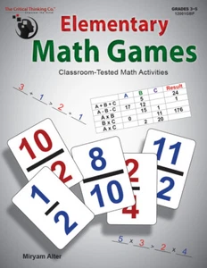Elementary Math Games Classroom-Tested Math Activity Book Grades 3rd 4th 5th - Picture 1 of 6