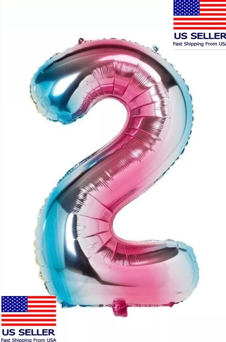 Pink Number 8 Mylar Balloon - 40 Inch Large Shaped Megaloon Birthday Decoration