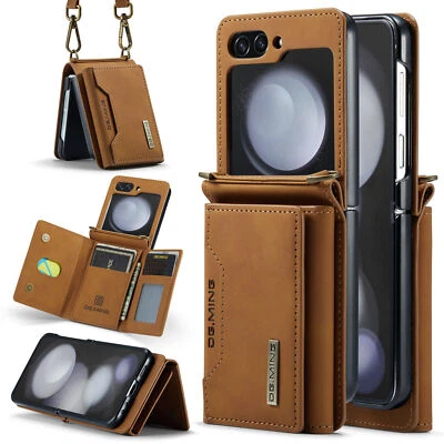 DG.Ming Detachable Leather Wallet Case For Galaxy Z Flip5 4 Magnetic Split Cover - Image 1 of 4