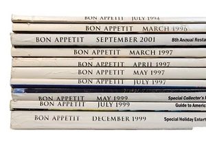 Lot of 10 - 94, 96, 97, 99, 2001 Bon Appetit Magazines! - Picture 1 of 2