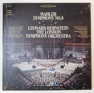 BERNSTEIN Mahler Symphony 8 COLUMBIA 2 LP BOX M2L 751 NM 2 eye - Picture 1 of 4