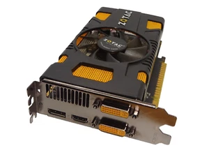 ZOTAC GeFORCE GTX 550 TI 1 GB DDR5 PCI-E SCHEDA GRAFICA DUAL DVI HDMI DP #GK10179 - Foto 1 di 2