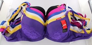WHOLESALE ...NEW lot of 6 pcs LADIES Sexy and HOT LACY PUSH- UP BRAS - Picture 1 of 5