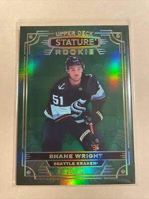 2022/23 Upper Deck Stature Hockey Green Rookie Shane Wright /99 No. 106 - Image 1 of 3