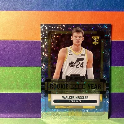 2022-23 Contenders Walker Kessler #3 Rookie Of The Year Sparkle Gold Parallel - Image 1 of 4