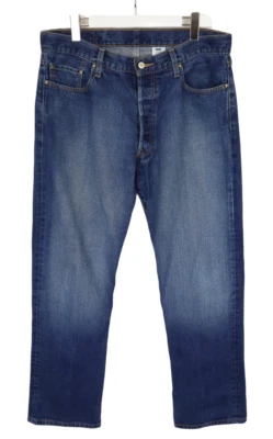 Levi's 501 Vaqueros Hombres W36/L32 Desteñir Efecto Corte Recto Botón Fly Azul - Imagen 1 de 4